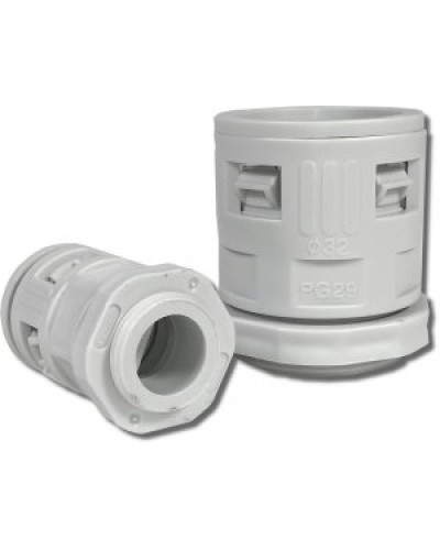 Муфта вводная для гофрированных труб серая ВМ-ГТ-25 Промрукав PR08.3270 в Коврове Повороты, муфты, тройники Pintop.ru