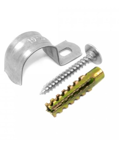 Комплекты для крепления ОКЛ с использованием самореза, дюбеля и скобы СМО 19-20 (100 шт) Промрукав (PR08.4996) в Коврове Держатели, клипсы, скобы Pintop.ru