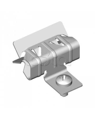 Зажим балочный 8-14 мм с отгибом и винтом М6х9 Промрукав (PR08.5836) в Коврове Аксессуары для лотков Pintop.ru