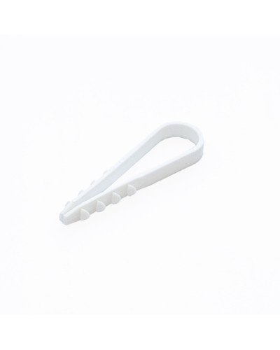 Дюбель-хомут для круглого кабеля d11-18 мм белый (10шт) Промрукав (PR08.6945) в Коврове Крепеж: Дюбели, шурупы, саморезы Pintop.ru