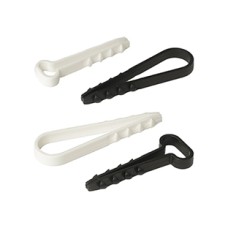 Дюбель-хомут для плоского кабеля 5-8 мм черный (100шт) Промрукав (PR08.6952)