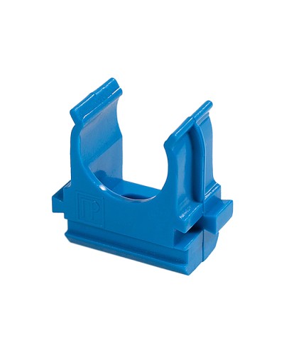 Крепёж-клипса для труб АБС-пластик синяя д25 в малой упаковке (10шт/500шт уп/кор) Промрукав (PR13.0062) в Коврове Держатели, клипсы, скобы Pintop.ru