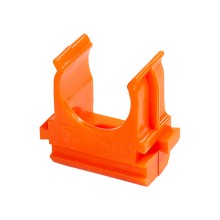 Крепёж-клипса для труб АБС-пластик оранжевая д16 (100шт/2000шт уп/кор) Промрукав (PR13.0063)