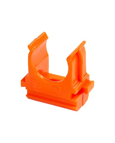 Крепёж-клипса для труб АБС-пластик оранжевая д25 (100шт/1000шт уп/кор) Промрукав (PR13.0065) в Коврове Держатели, клипсы, скобы Pintop.ru