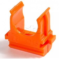 Крепёж-клипса для труб АБС-пластик оранжевая д32 в малой упаковке (10шт/500шт уп/кор) Промрукав (PR13.0115)