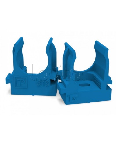 Крепеж-клипса для труб для монтажного пистолета синяя д16 (100шт/1100шт уп/кор) Промрукав (PR13.0143) в Коврове Держатели, клипсы, скобы Pintop.ru