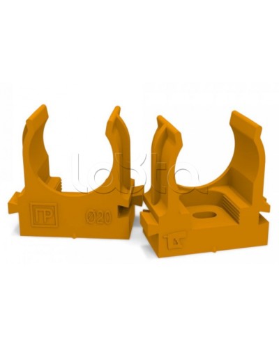 Крепеж-клипса для труб для монтажного пистолета оранжевая д20 (100шт/900шт уп/кор) Промрукав (PR13.0152) в Коврове Держатели, клипсы, скобы Pintop.ru