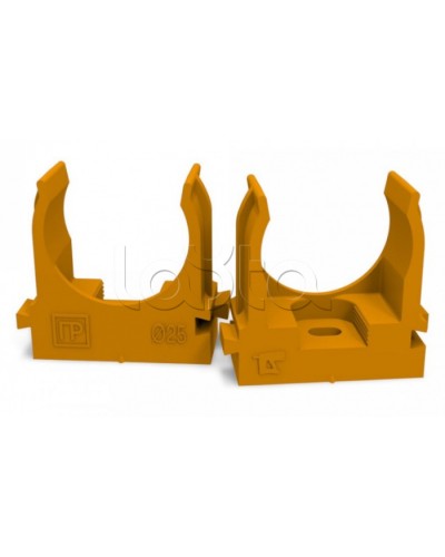 Крепеж-клипса для труб для монтажного пистолета оранжевая д25 (100шт/700шт уп/кор) Промрукав (PR13.0153) в Коврове Держатели, клипсы, скобы Pintop.ru