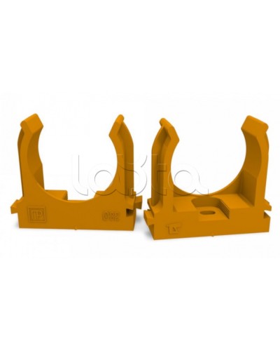 Крепеж-клипса для труб для монтажного пистолета оранжевая д32 (25шт/500шт уп/кор) Промрукав (PR13.0154) в Коврове Держатели, клипсы, скобы Pintop.ru