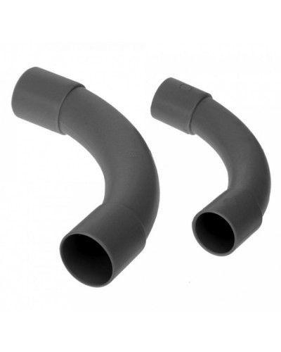 Соединитель угловой черный д32 (5шт/125шт уп/кор) Промрукав (PR13.0172) в Коврове Повороты, муфты, тройники Pintop.ru