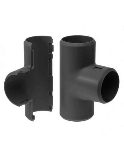 Тройник разборный черный д16 (5шт/500 шт уп/кор) Промрукав (PR13.0177) в Коврове Повороты, муфты, тройники Pintop.ru