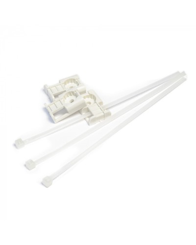 Комплекты крепления площадка для прямого монтажа белая со стяжкой 3,6х150 мм (100 шт) Промрукав (PR13.02514) в Коврове Аксессуары для кабель-канала Pintop.ru