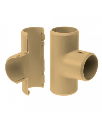 Тройник разборный сосна д20 (5шт/400шт уп/кор) Промрукав (PR13.0252) в Коврове Повороты, муфты, тройники Pintop.ru