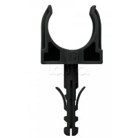 Крепеж-клипса с дюбелем черная д16 в малой упаковке (10шт/900шт уп/кор) Промрукав (PR13.0303)