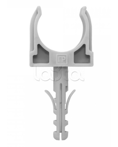 Крепеж-клипса с дюбелем серая д25 в малой упаковке (10шт/450шт уп/кор) Промрукав (PR13.0317) в Коврове Крепеж: Дюбели, шурупы, саморезы Pintop.ru