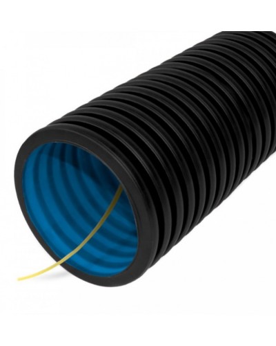 Труба гофрированная двустенная ПНД гибкая тип 450 (SN18) с/з черная д63 (50м/уп) Промрукав (PR15.0141) в Коврове Труба гофрированная Pintop.ru