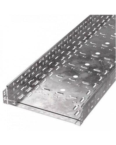 Лоток перфорированный Стандарт 400х80х3000 (1,0 мм) (6 м/уп) Промрукав (PR16.0015) в Коврове Кабельные лотки Pintop.ru
