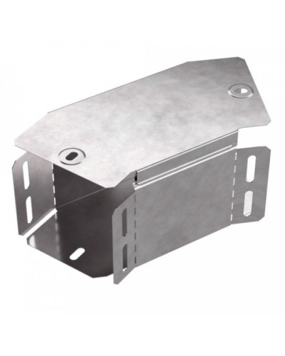 Угол горизонтальный 45 градусов с крышкой Стандарт 100х100 Промрукав (PR16.0425) в Коврове Аксессуары для лотков Pintop.ru