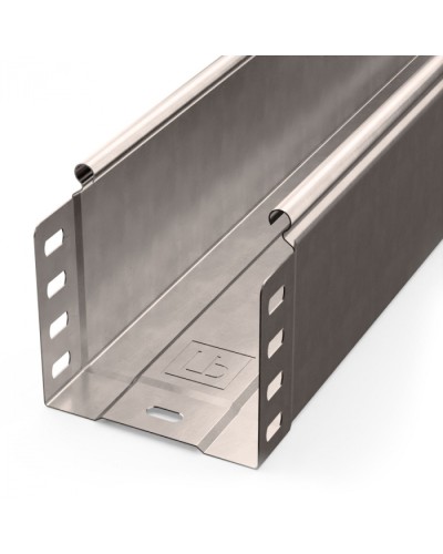 Лоток неперфорированный Стандарт INOX (AISI 409) 100х100х3000 (0,7 мм) (6 м/уп) Промрукав (PR16.2388) в Коврове Кабельные лотки Pintop.ru