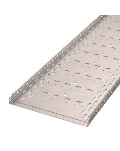 Лоток перфорированный Стандарт INOX (AISI 409) 500х50х3000 (1,0 мм) (6 м/уп) Промрукав (PR16.2426) в Коврове Кабельные лотки Pintop.ru