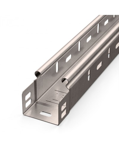 Лоток перфорированный Стандарт INOX (AISI 409) 50х50х3000 (0,7 мм) (24 м/уп) Промрукав (PR16.2428) в Коврове Кабельные лотки Pintop.ru
