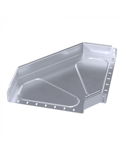 Угол горизонтальный 90 градусов Стандарт INOX (AISI 316) 400х80 Промрукав (PR16.3537) в Коврове Аксессуары для лотков Pintop.ru