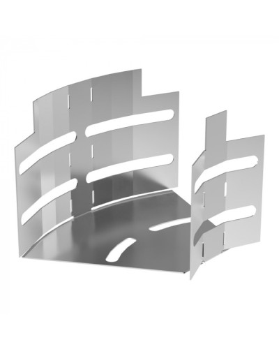 Угол горизонтальный изменяемый 0-45 градусов Стандарт INOX (AISI 304) 100х80 Промрукав (PR16.3585) в Коврове Аксессуары для лотков Pintop.ru