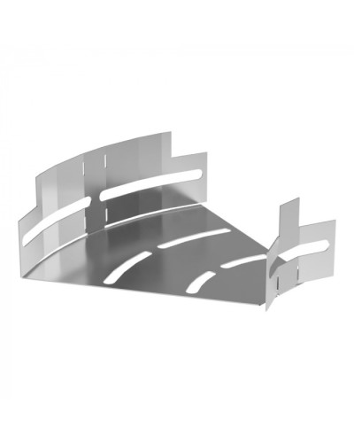 Угол горизонтальный изменяемый 0-45 градусов Стандарт INOX (AISI 304) 150х50 Промрукав (PR16.3587) в Коврове Аксессуары для лотков Pintop.ru