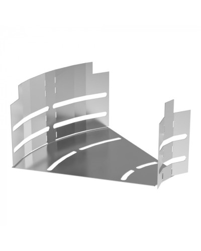 Угол горизонтальный изменяемый 0-45 градусов Стандарт INOX (AISI 304) 200х100 Промрукав (PR16.3592) в Коврове Аксессуары для лотков Pintop.ru