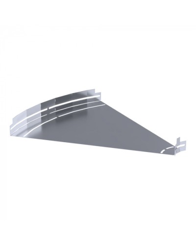 Угол горизонтальный изменяемый 0-45 градусов Стандарт INOX (AISI 316) 600х50 Промрукав (PR16.3632) в Коврове Аксессуары для лотков Pintop.ru