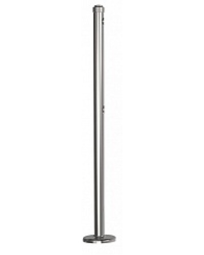 Стойка стационарная хромированная Ростов-Дон ОБ1/0-0 ХРОМ в Коврове Ограждения Pintop.ru