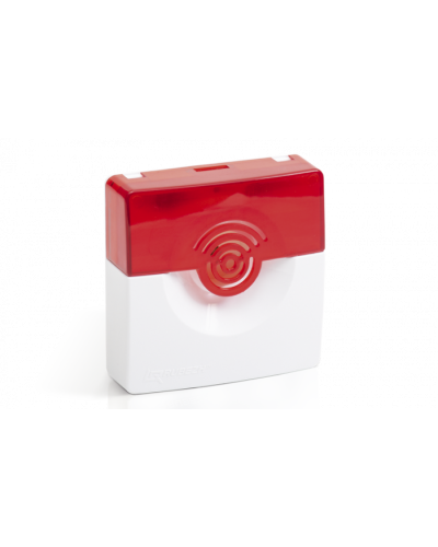 Оповещатель светозвуковой Рубеж ОПОП 124-7 24В (корпус красный) в Коврове Оповещатели Pintop.ru