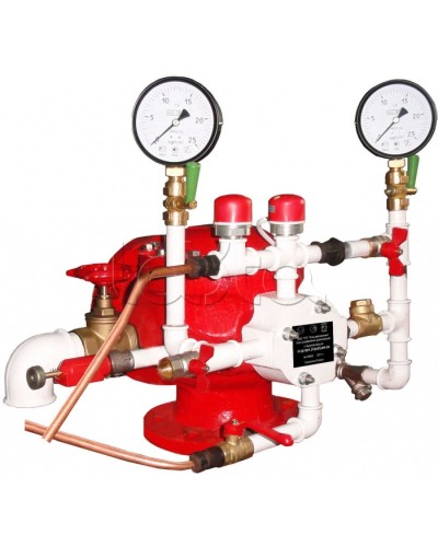 Узел управления дренчерный с пневмоприводом Спецавтоматика УУ-Д100/1,6(П0,028)-ВФ.О4 в Коврове Устройства пуска водяного пожаротушения Pintop.ru