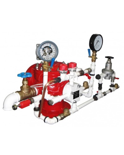 Узел управления спринклерный воздушный в комплекте с акселератором Спецавтоматика УУ-С100/1,6В3-ВФ.О4-01 в Коврове Устройства пуска водяного пожаротушения Pintop.ru