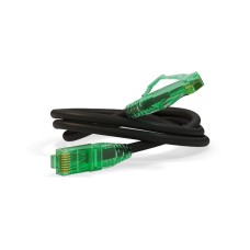 Патч-корд Hyperline PC-LPM-UTP-RJ45-RJ45-C6a-0.5M-LSZH-BK