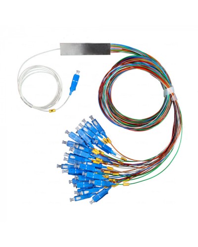 Разветвитель план 1х4 окон SC/UPC 9/125 вывод 1,5м буфер 0.9мм 1260/1650 Cabeus (FCT-PLC-1/4-9-SC/U-1.5-0.9) в Коврове Оптические разветвители (сплиттеры) Pintop.ru