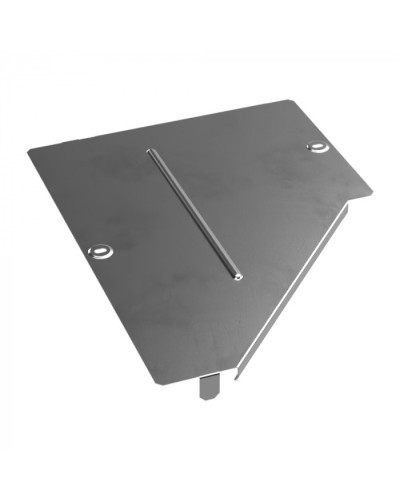 Крышка переходника левого Стандарт INOX (AISI 304) 400х200 Промрукав (PR16.4303) в Коврове Аксессуары для лотков Pintop.ru