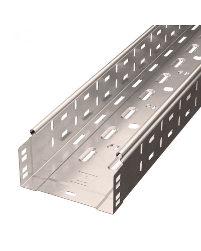 Лоток перфорированный Стандарт INOX (AISI 409) 150х80х3000 (0,7 мм) (6 м/уп) Промрукав (PR16.2415) в Коврове Кабельные лотки Pintop.ru