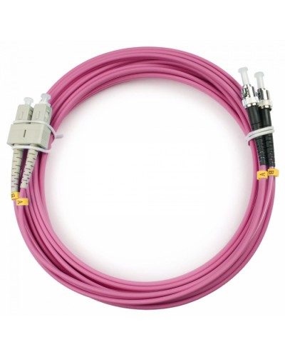 Шнур оптический duplex SC-ST 50/125 mm OM4 25м LSZH Cabeus FOP-50-OM4-SC-ST-25m в Коврове Патч-корды оптические Pintop.ru