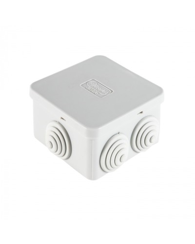 Коробка огн. E110, о/п 85х85х50мм,без галогена, 12 вых., IP55, 12P, серый Экопласт (43071HF) в Коврове Распределительные коробки Pintop.ru