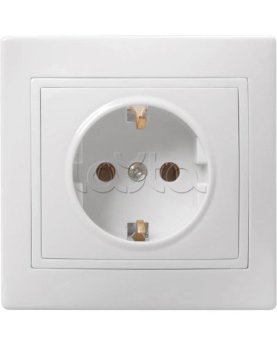 Розетка «Кварта» 2Р+Е, 1 модуль, без шторок, для скрытого монтажа IEK (ERK14-K01-16-DM) в Коврове Аксессуары для кабель-канала Pintop.ru