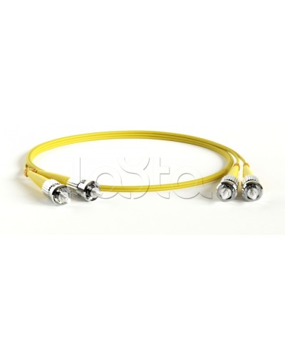 Патч-корд волоконно-оптический Hyperline FC-D2-9-ST/UR-ST/UR-H-1M-LSZH-YL в Коврове Патч-корды оптические Pintop.ru