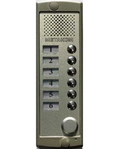 Блок вызова домофона Метаком MK6-K-RF в Коврове Блоки вызова многоабонентные Pintop.ru