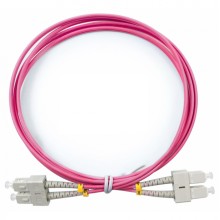 Шнур оптический duplex SC-SC 50/125 mm OM4 1,5м LSZH Cabeus FOP-50-OM4-SC-SC-1,5m