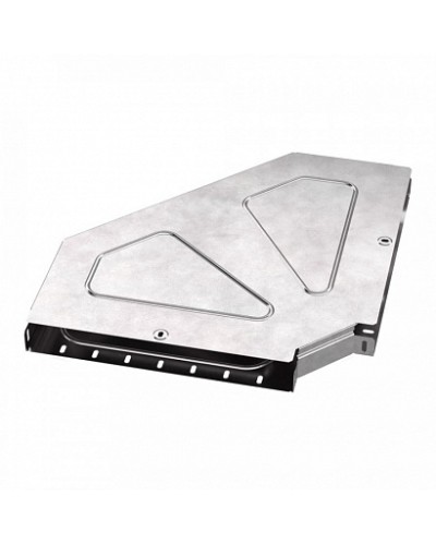 Угол горизонтальный 90 градусов с крышкой Стандарт 400х50 Промрукав (PR16.0622) в Коврове Аксессуары для лотков Pintop.ru