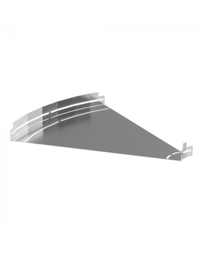 Угол горизонтальный изменяемый 0-45 градусов Стандарт INOX (AISI 304) 600х50 Промрукав (PR16.3602) в Коврове Аксессуары для лотков Pintop.ru