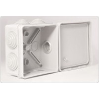 Коробка распаячная 80х80х40, серый (105 шт/уп) Промрукав 40-0210