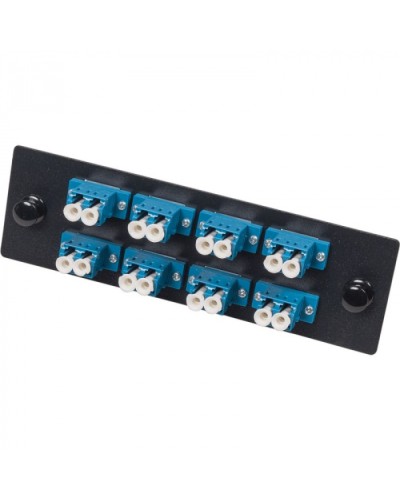 Адаптерная панель для кроссов LAN-FOBM с 8 дуплексными адаптерами LC/OM2 LANMASTER (LAN-APM-8x2LC/OM2) в Коврове Проходные адаптеры и розетки оптические Pintop.ru