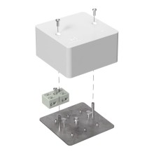 Коробка огн. разв. для каб-канала Е15-Е60 RAL9003 85х85х45 (44 шт/кор) Промрукав (40-0460-FR6.0-4-2-Р)