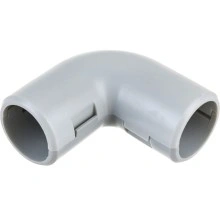 CI16G Угол 90 гр.(2част.), без галогена, для труб D16мм, цвет чёрный (1уп = 50шт) Экопласт (41216-50HF-BL)